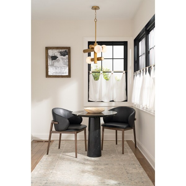 Ethan Leather Dining Chair (Black) Lifestyle 15